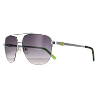 Guess Sunglasses GF5065 10B Shiny Light Nickeltin Smoke Gradient