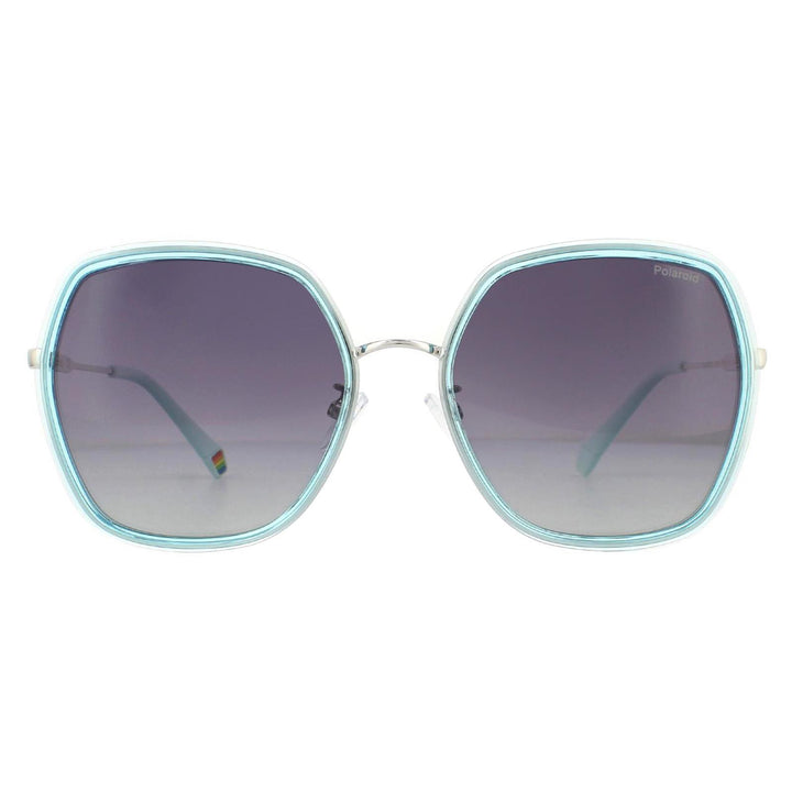 Polaroid Sunglasses PLD 6153/G/S MVU/WJ Azure Grey Gradient Polarized