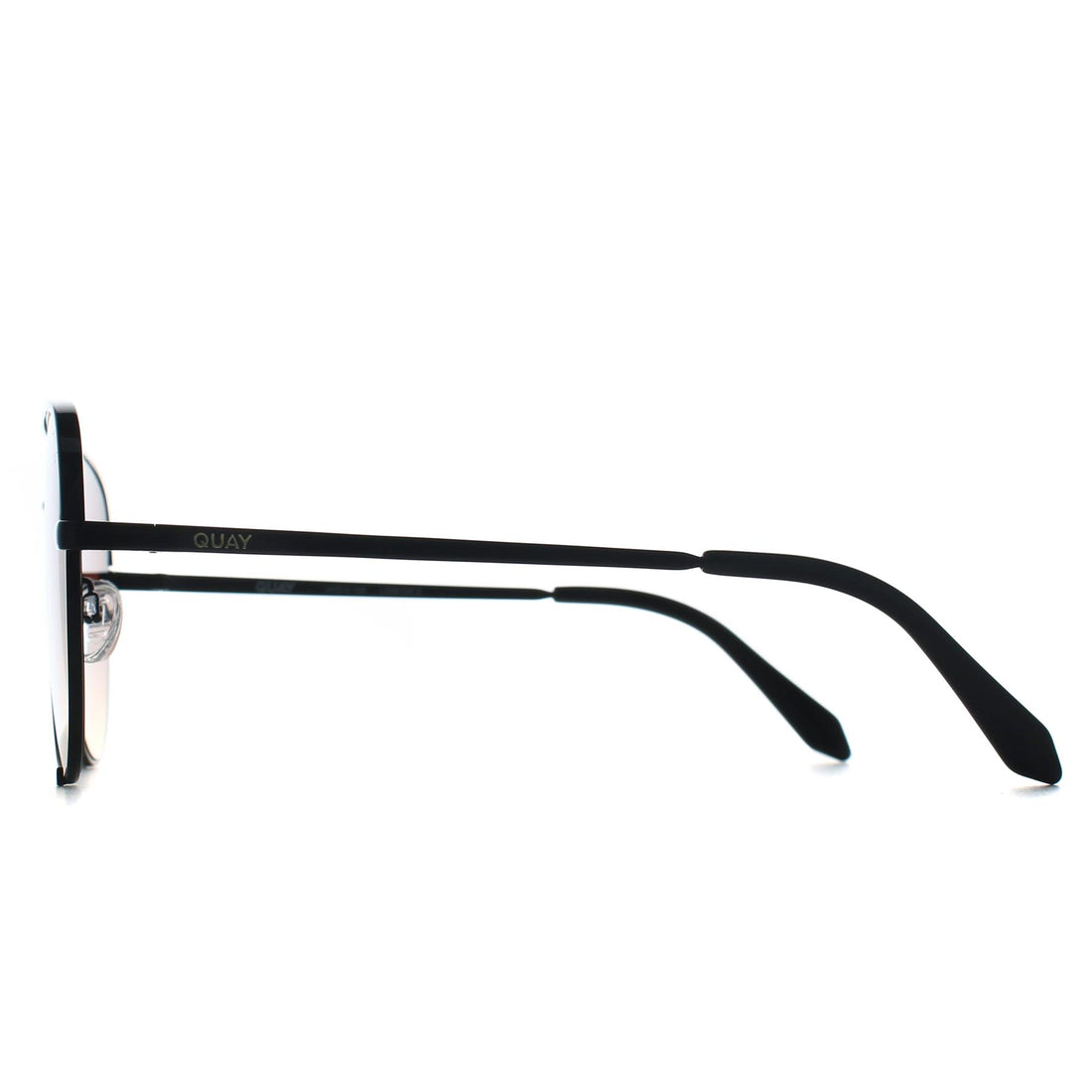 Quay Sunglasses High Key Extra Large 78615 Black Brown Yellow Gradient