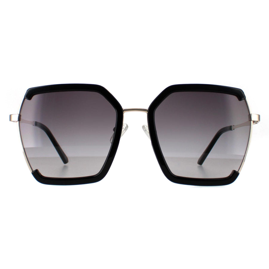 Guess Sunglasses GF0418 01B Shiny Black Smoke Gradient