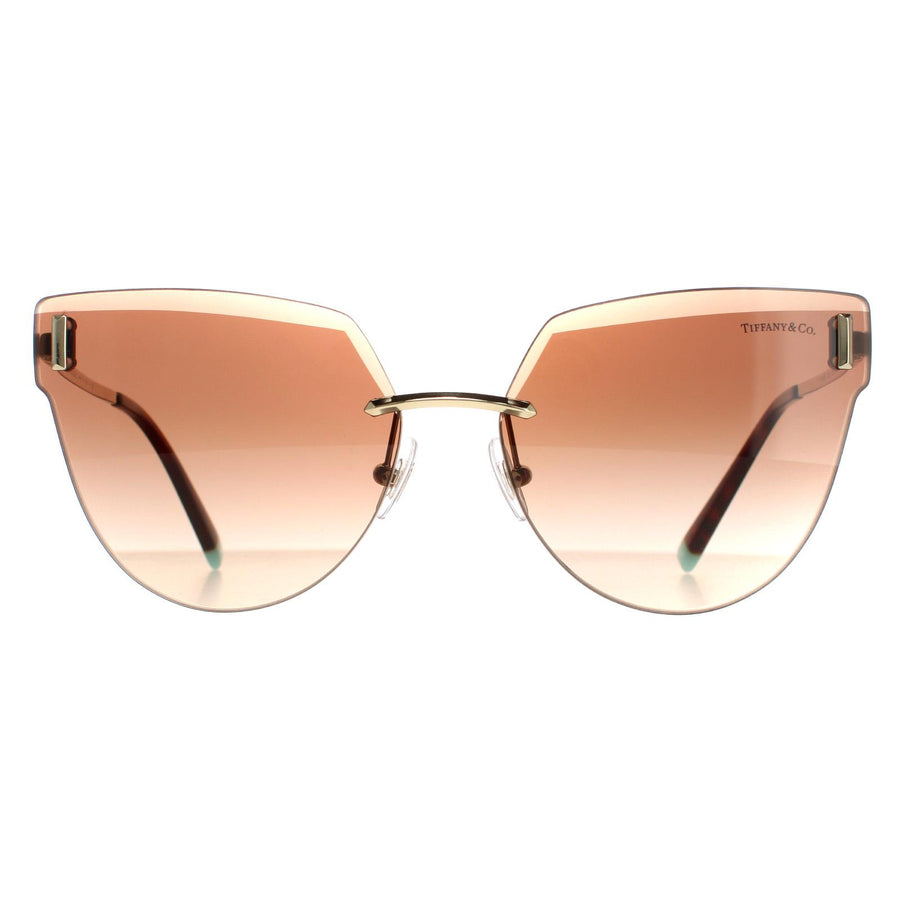 Tiffany TF3070 Sunglasses Pale Gold / Brown Gradient