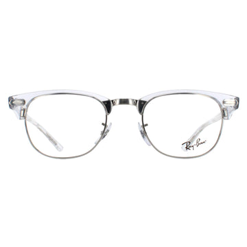 Ray-Ban Glasses Frames RX5154 Clubmaster 2001 Crystal Silver Men Women