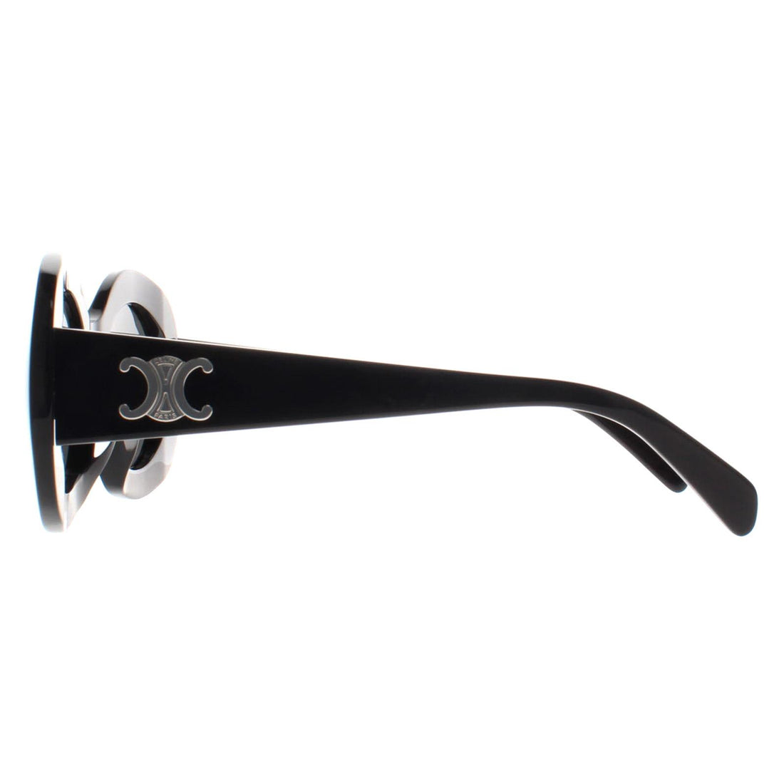 Celine Sunglasses Triomphe CL40292U 01A Shiny Black Smoke Grey