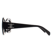 Celine Sunglasses Triomphe CL40292U 01A Shiny Black Smoke Grey