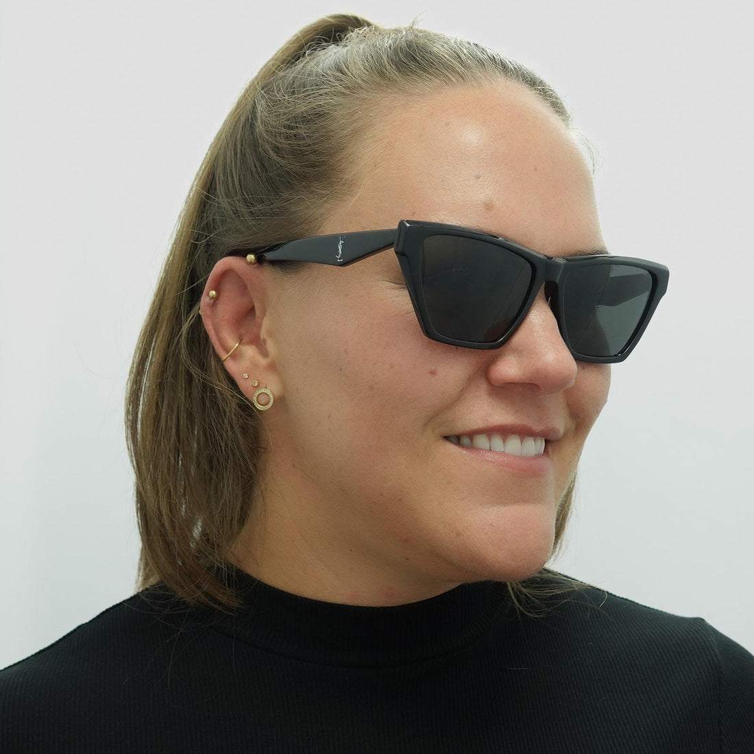 Saint Laurent Sunglasses SL M103 002 Black Black