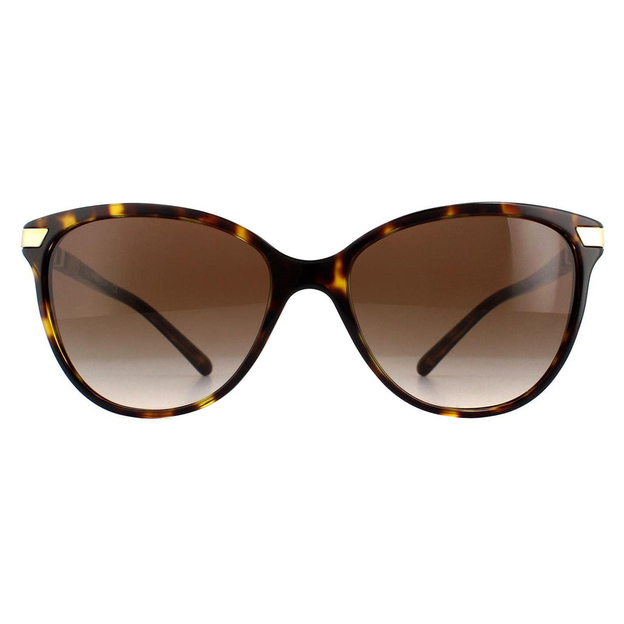 Burberry Sunglasses BE4216 300213 Dark Havana With Gold Detailing Brown Gradient