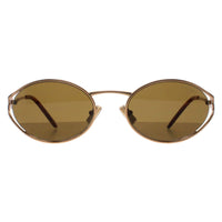 Miu Miu Sunglasses MU52YS 7OE01T Brass Gold Dark Brown