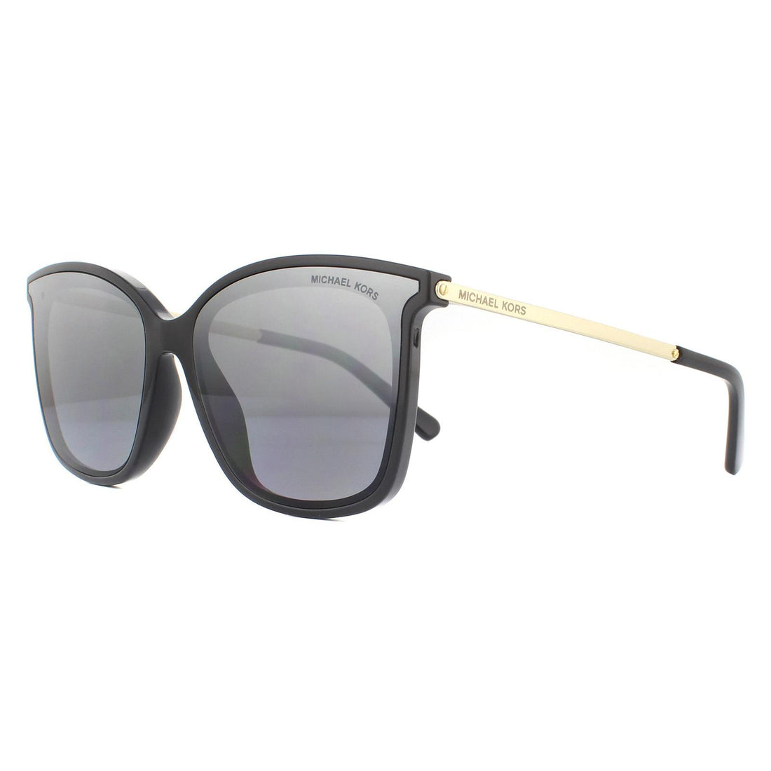 Michael Kors Sunglasses Zermatt 2079U 333282 Black Silver Grey Gradient Mirror Polarized