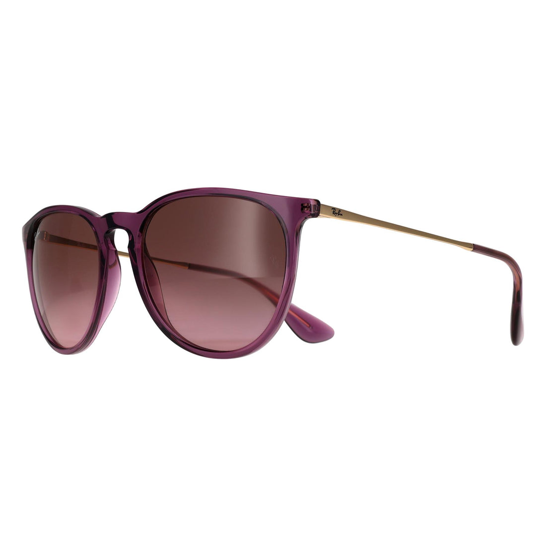 Ray-Ban Sunglasses RB4171 Erika 659114 Transparent Violet Pink Brown Gradient
