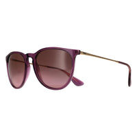 Ray-Ban Sunglasses RB4171 Erika 659114 Transparent Violet Pink Brown Gradient