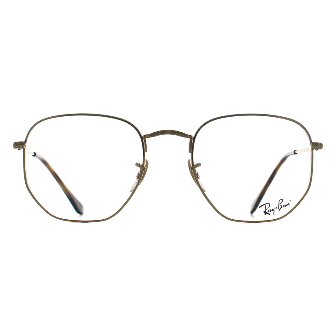 Ray-Ban Glasses Frames RX6448 Hexagonal 2500 Arista Gold Men Women