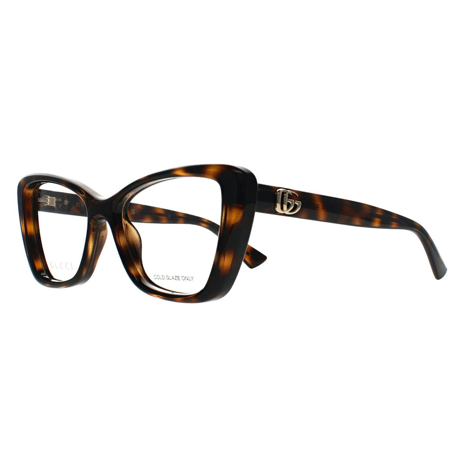 Gucci Glasses Frames GG1977O 002 Shiny Dark Havana Women