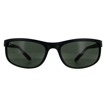 Rayban Sunglasses Predator 2 2027 Black Matt Black Green W1847