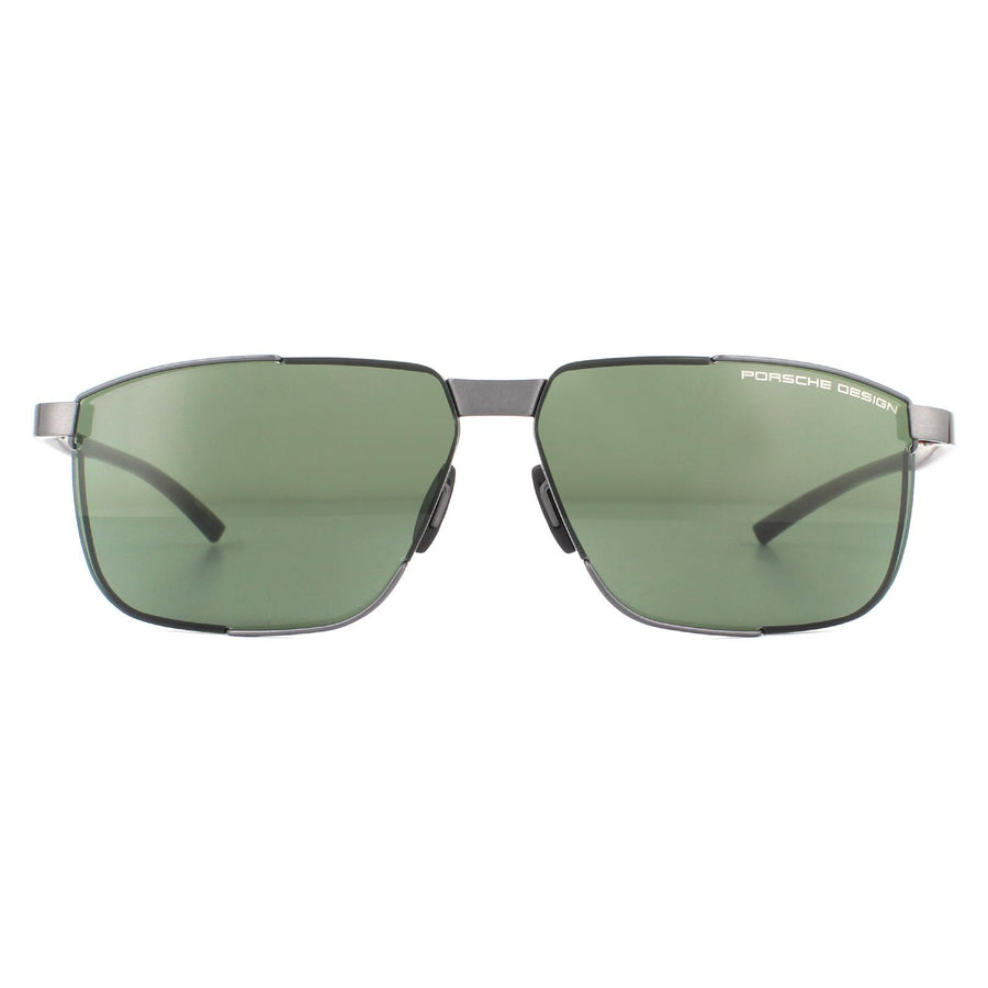 Porsche Design P8680 Sunglasses Dark Gunmetal / Green