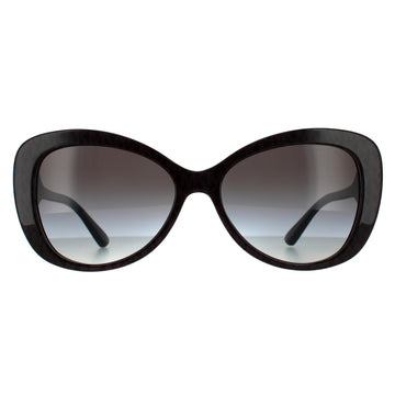 Michael Kors Sunglasses MK2120 33558G Dark Brown Jacqaurd Logo Dark Grey Gradient
