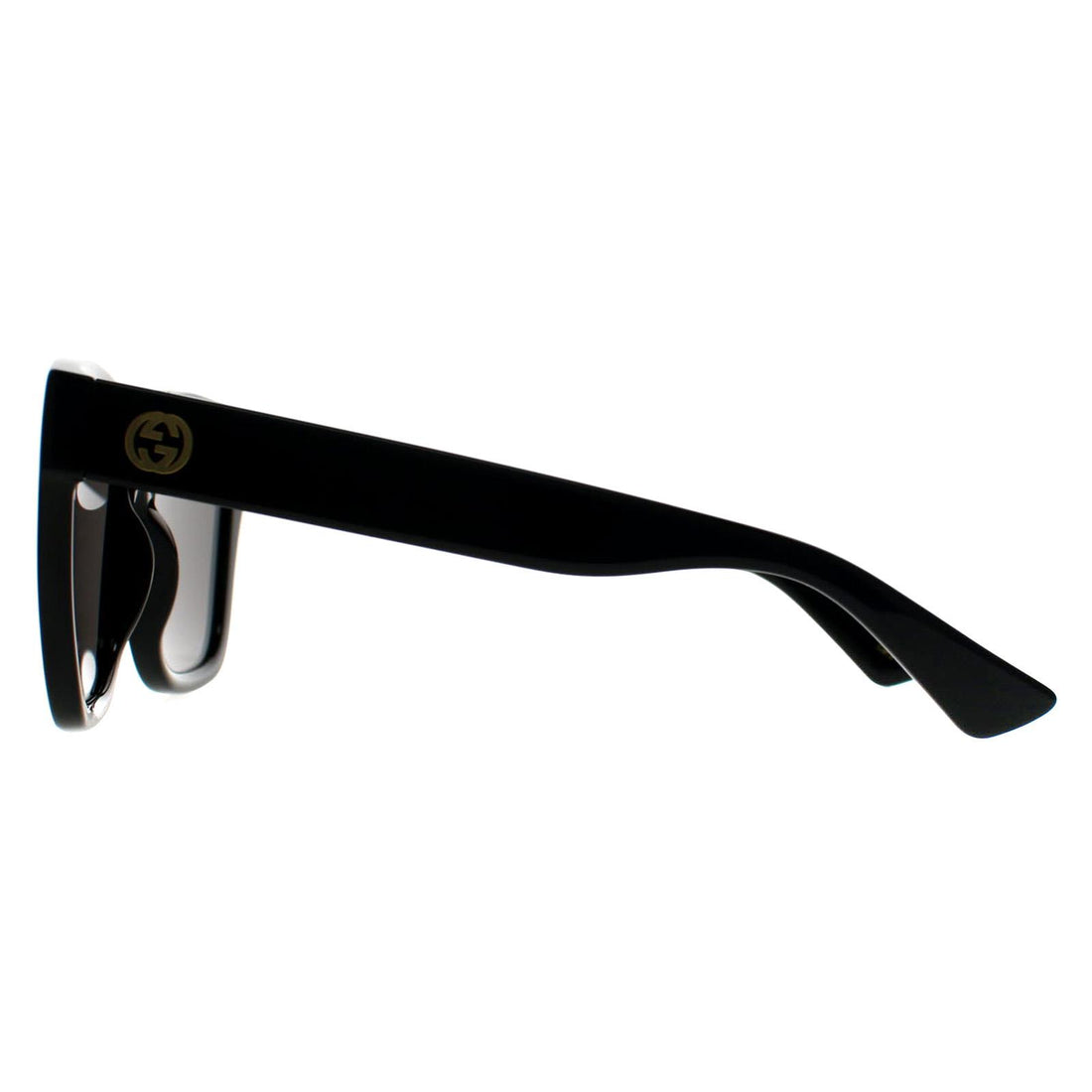 Gucci Sunglasses GG1338S 001 Shiny Black Dark Grey