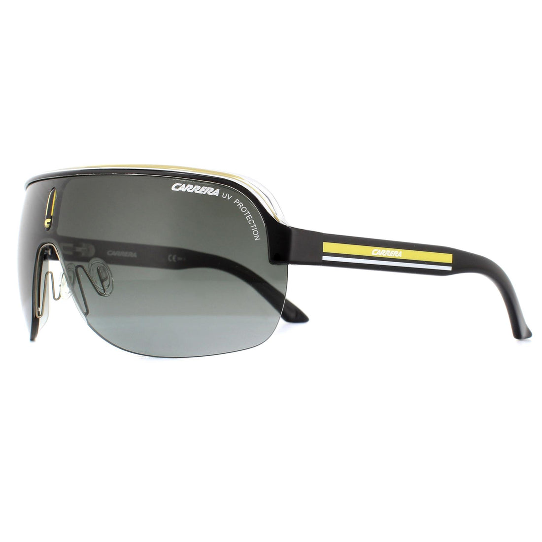 Carrera Sunglasses Topcar 1 KBN PT Black Crystal Yellow Grey Gradient –  Discounted Sunglasses