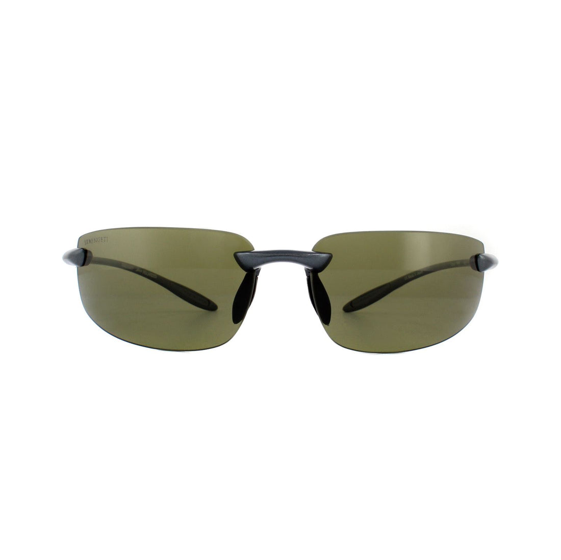 Serengeti Sunglasses Lipari 7805 Shiny Hematite PhD 555nm Green