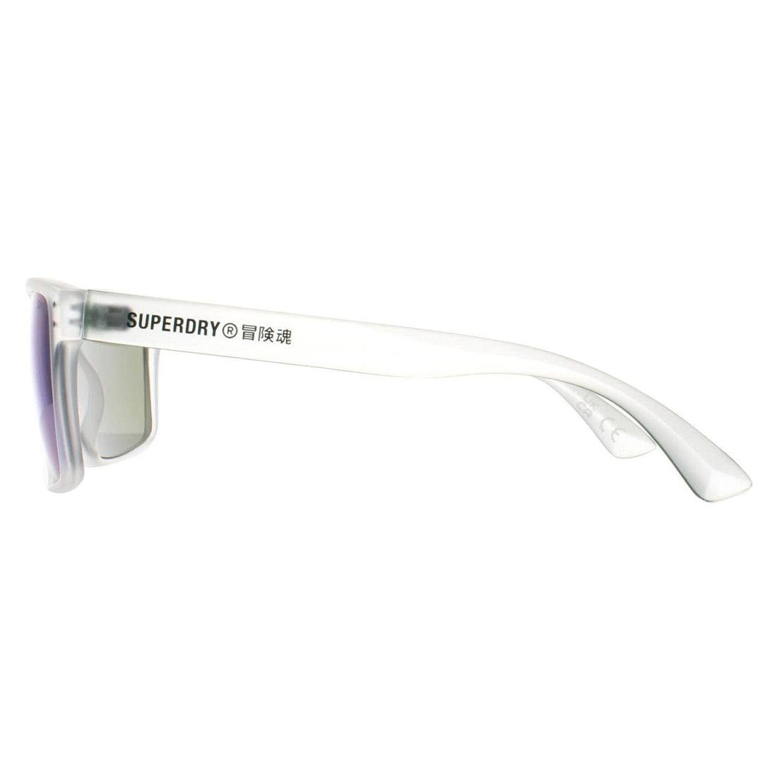 Superdry Sunglasses Kobe 183 Crystal and Green Green Mirror