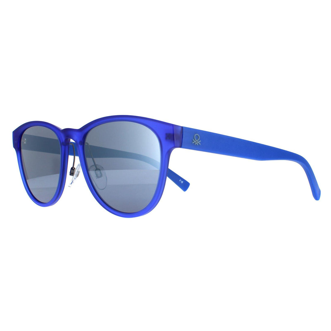 Benetton Sunglasses BE5011 603 Blue Silver Mirrored