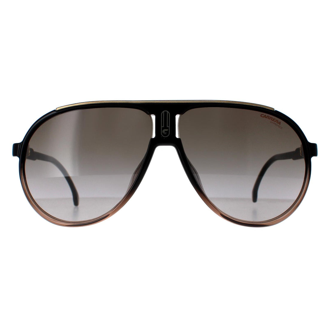 Carrera CHAMPION65/N Sunglasses Black Brown Shade / Brown Gradient