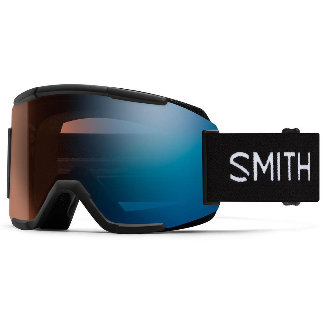 Smith Ski Goggles Squad 2QJ 4L Black ChromaPop Pro Photochromic Blue Mirror