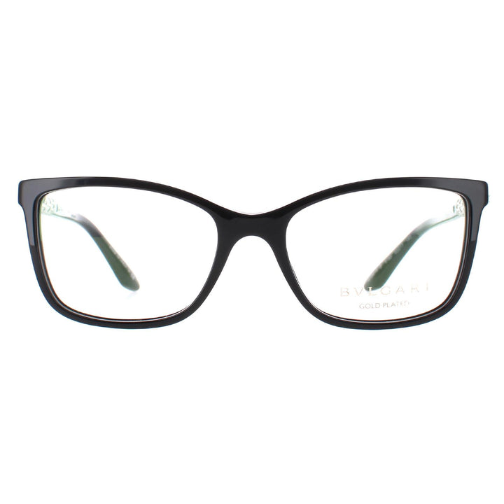 Bvlgari Glasses Frames 4130KB 5190 Black Silver 52mm Womens