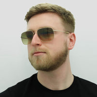 Oliver Peoples Sunglasses Clifton 1150 5035/85 Gold Chrome Olive VFX Photochromic