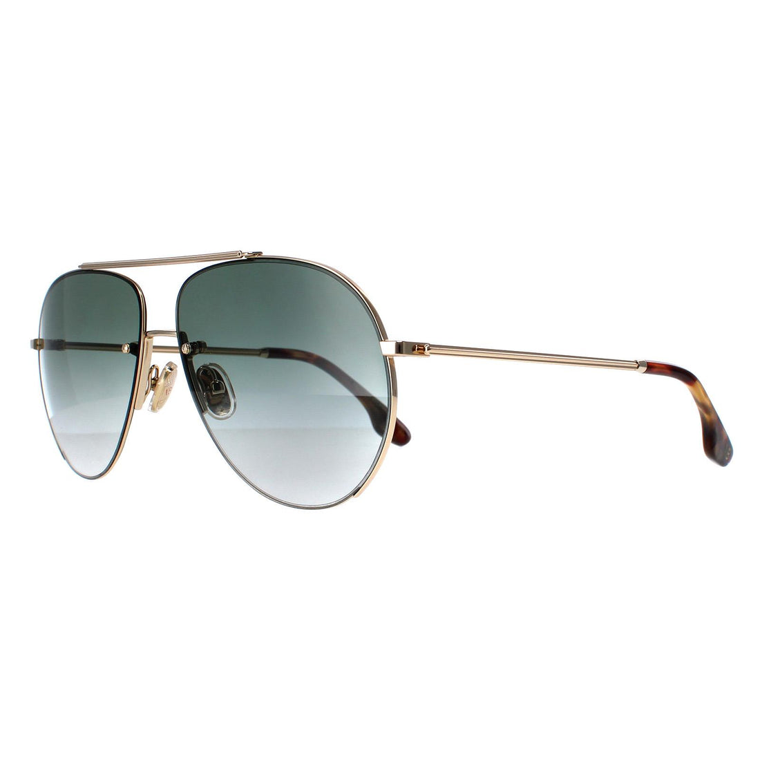 Victoria Beckham Sunglasses VB213S 700 Gold Green Gradient