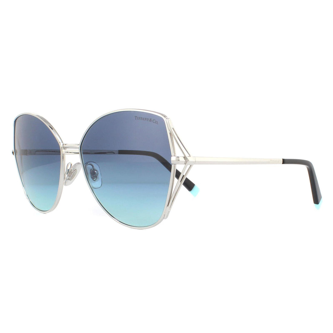 Tiffany Sunglasses TF3072 60019S Silver Tiffany Blue Gradient