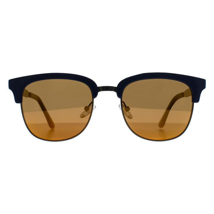 Spy Sunglasses Stout 6700000000053 Navy Blue Grey with Gold Mirror