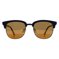 Spy Sunglasses Stout 6700000000053 Navy Blue Grey with Gold Mirror