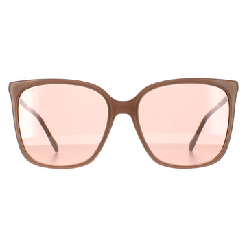 Jimmy Choo Sunglasses SCILLA/S FWM 2S Nude Pink Flash Silver Mirror