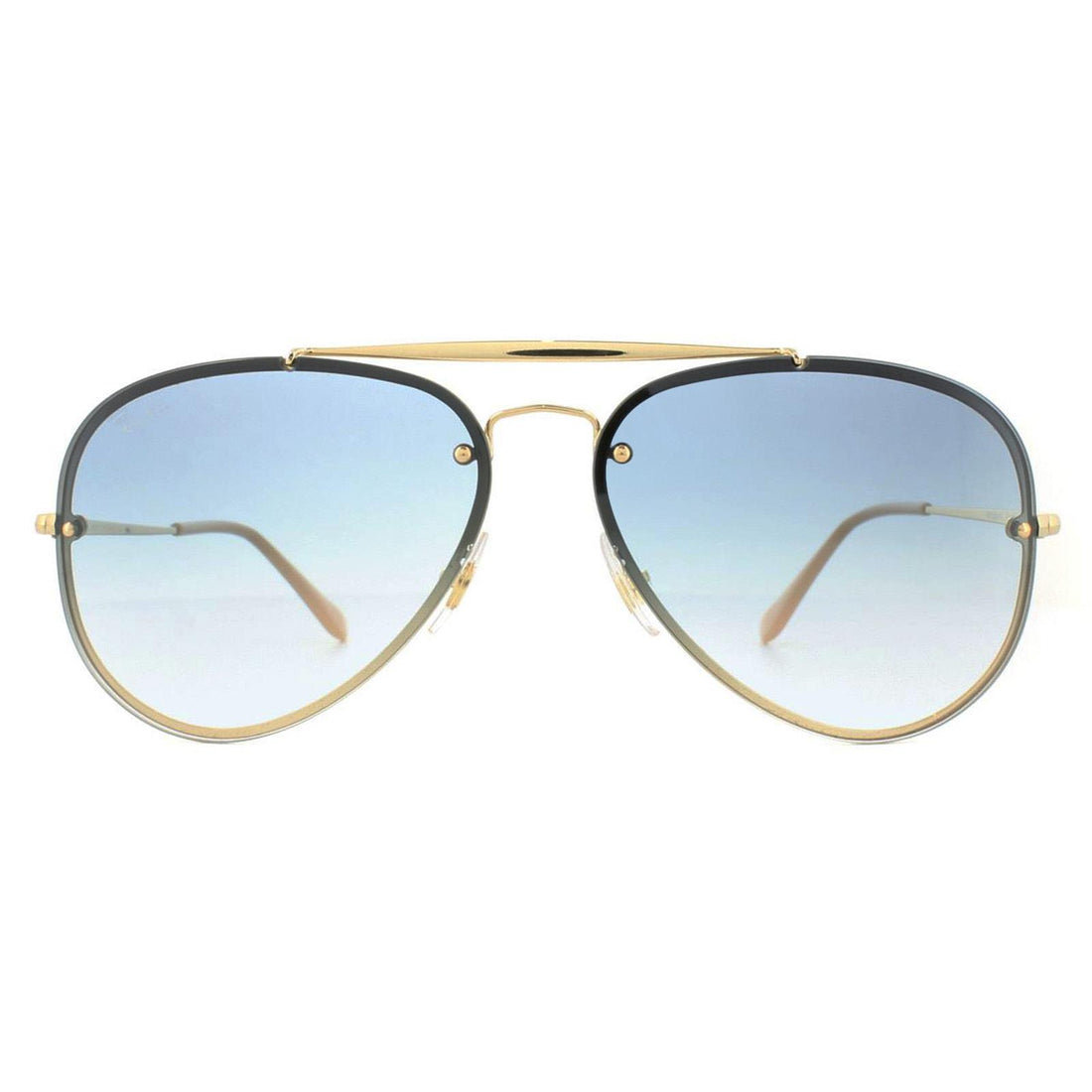 Ray-Ban Sunglasses Blaze Aviator RB3584N 001/19 Gold Light Blue Gradient 58mm