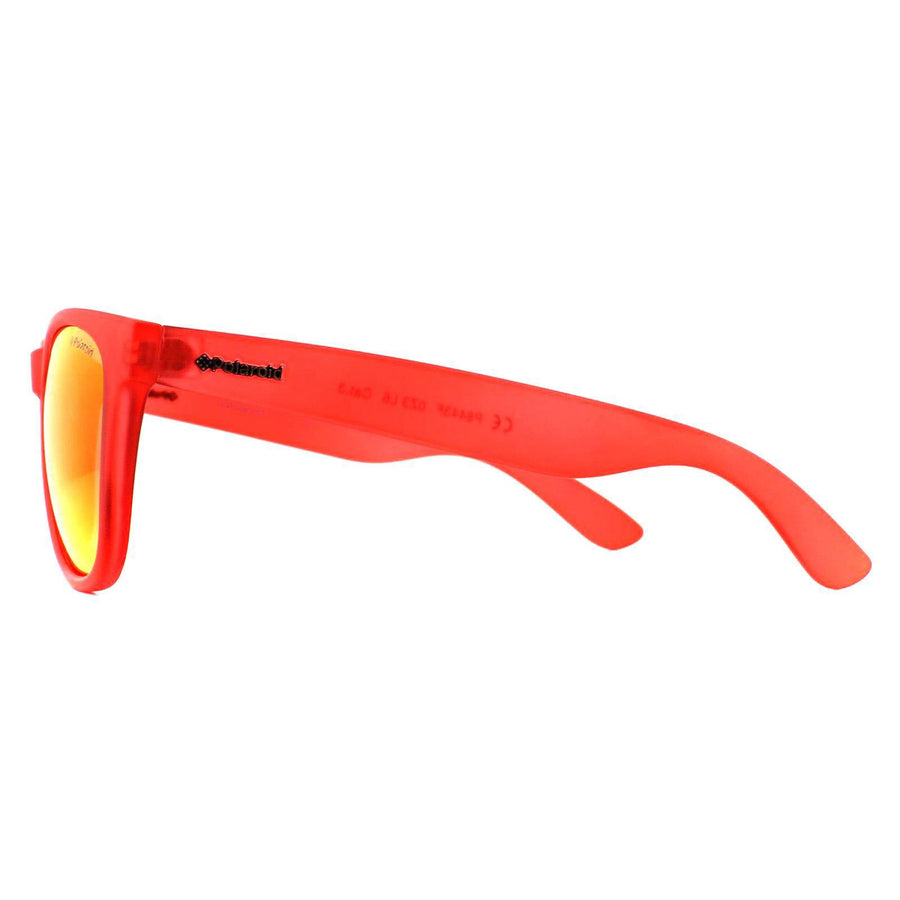 Polaroid Sunglasses P8443 0Z3 Matte Red Orange Mirror