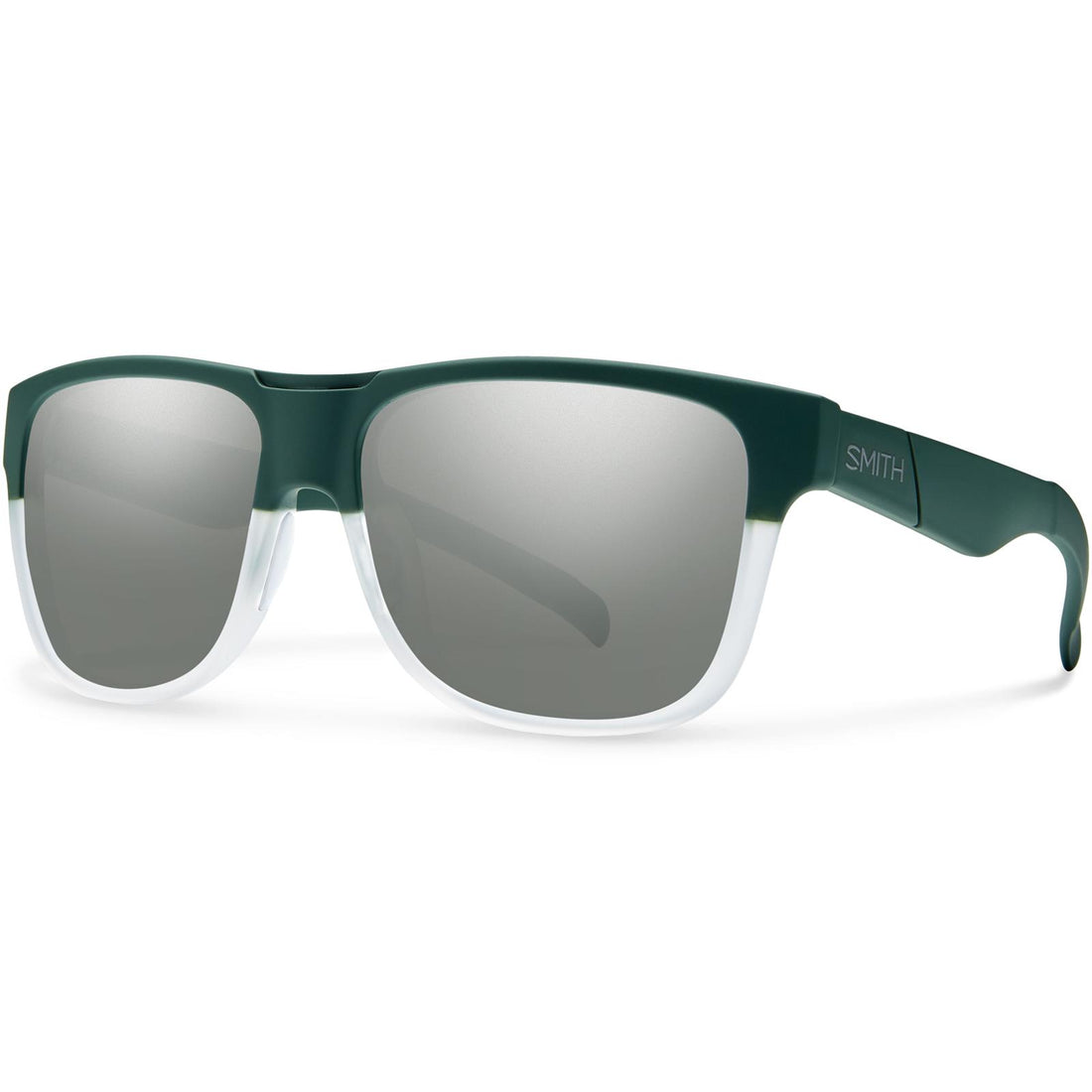 Smith Sunglasses Lowdown XL WJZ I6 Green Crystal Super Platinum Mirror