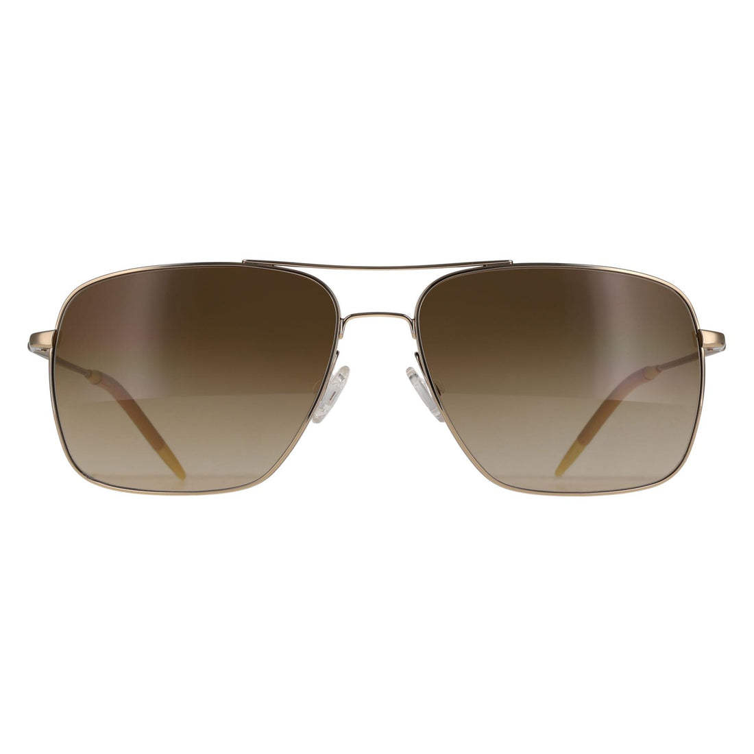 Oliver Peoples Sunglasses OV1150S Clifton 534385 Gold Chrome OIive