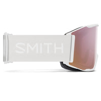 Smith Ski Goggles Squad Mag 0OZ M5 White Vapor ChromaPop Everyday Rose Gold Mirror & CP Storm Rose Flash