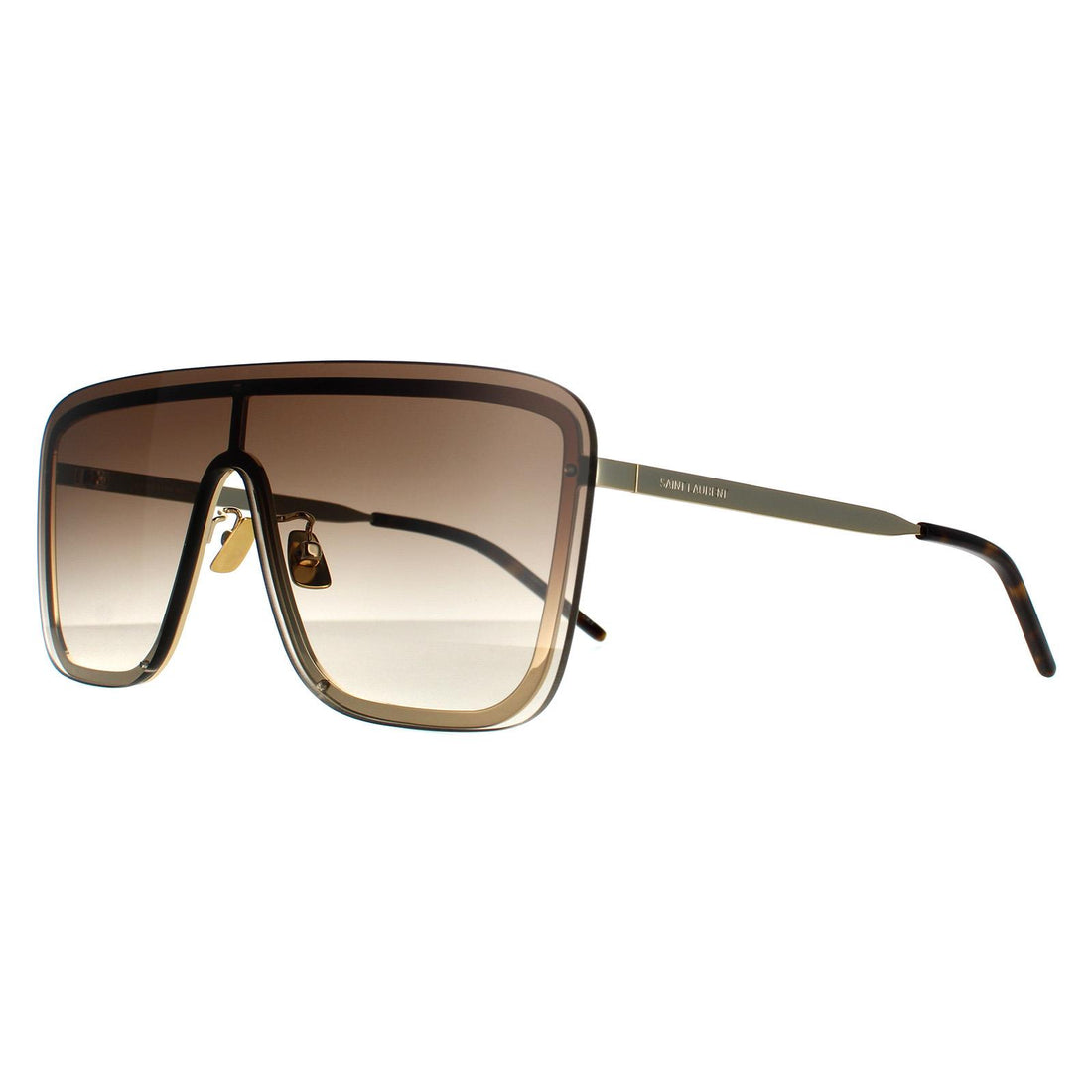 Saint Laurent Sunglasses SL 364 MASK 006 Gold Brown Gradient