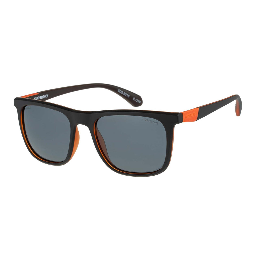 Superdry Sunglasses SDS-5016 127P Black Orange Grey Polarized