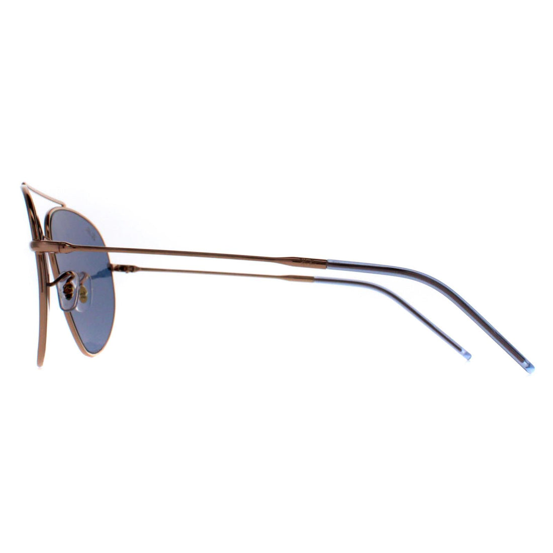 Ray-Ban Sunglasses RB0101S Aviator Reverse 92023A Rose Gold Blue