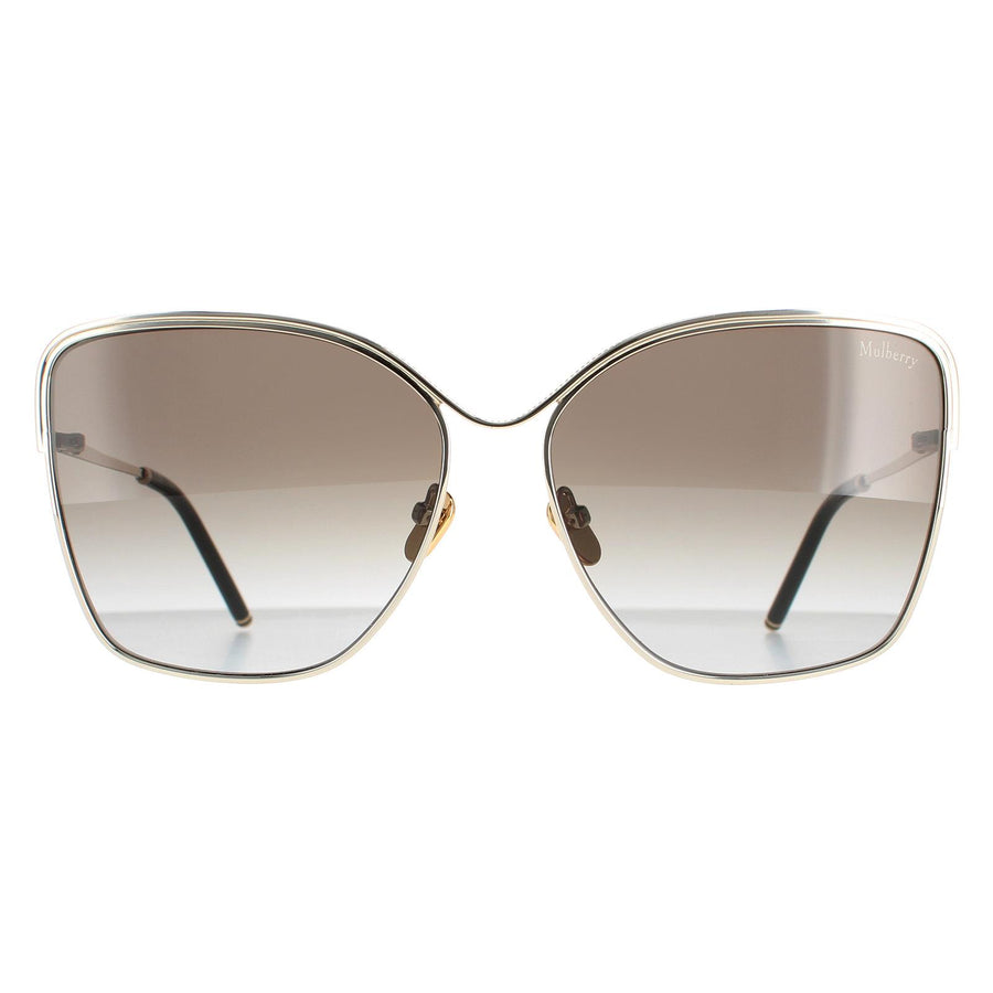 Mulberry Sunglasses SML040 0594 Light Gold Brown Gradient