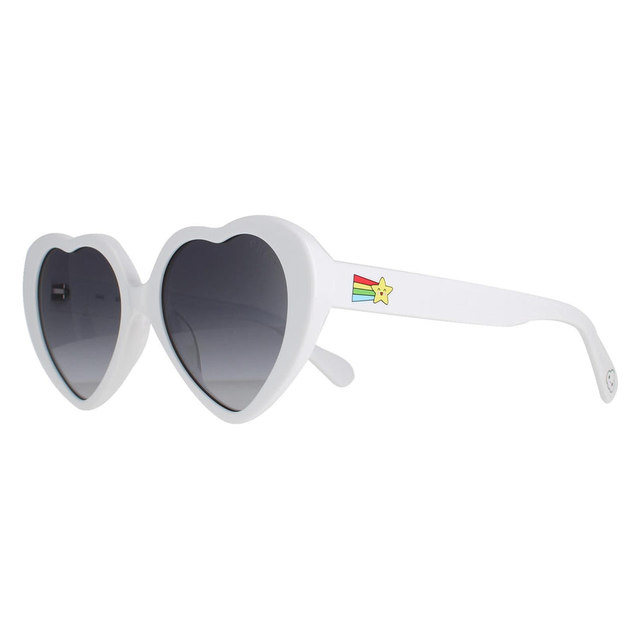 Guess Sunglasses GU8600 21B White Gradient Smoke Grey