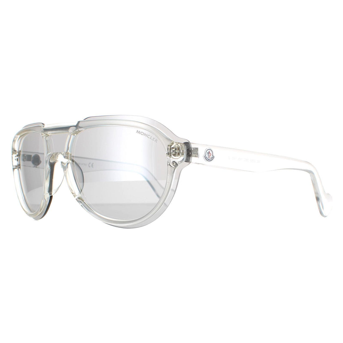 Moncler Sunglasses ML0055 26C Crystal Grey Mirror