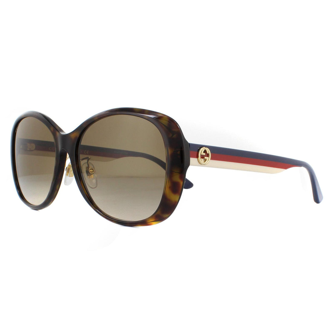 Gucci Sunglasses GG0849SK 003 Dark Havana Brown Gradient