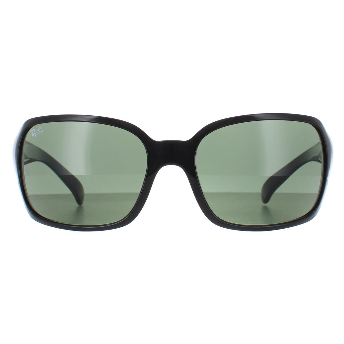 New Ray-Ban Sunglasses 4068 601 Black Crystal Green