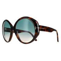 Tom Ford Sunglasses FT0848 Terra 53P Blonde Havana Green Gradient