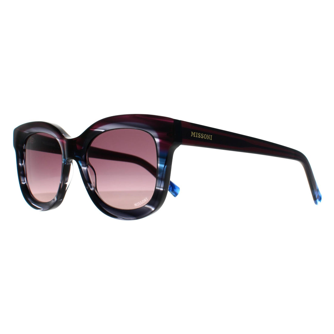 Missoni Sunglasses MIS 0110/S V43 3X Blue Violet Horn Purple Gradient