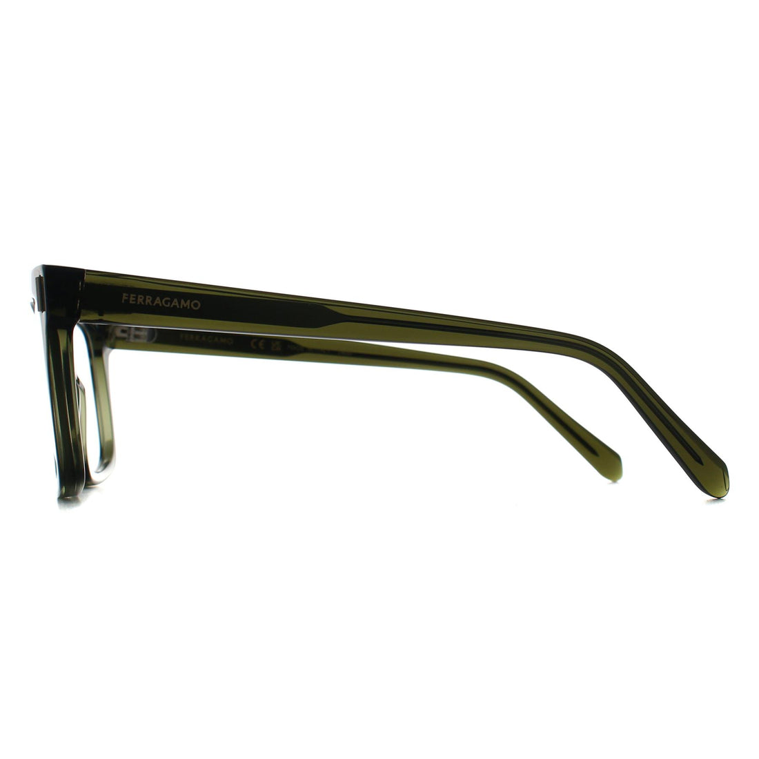 Salvatore Ferragamo Glasses Frames SF2993 320 Transparent Khaki Women