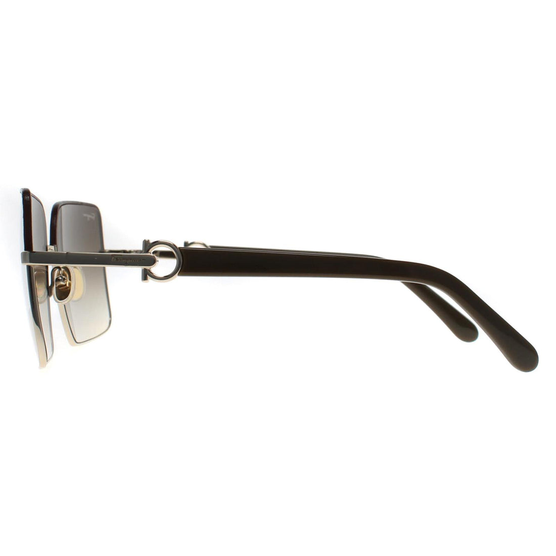 Salvatore Ferragamo Sunglasses SF302SL 704 Gold Brown Gradient